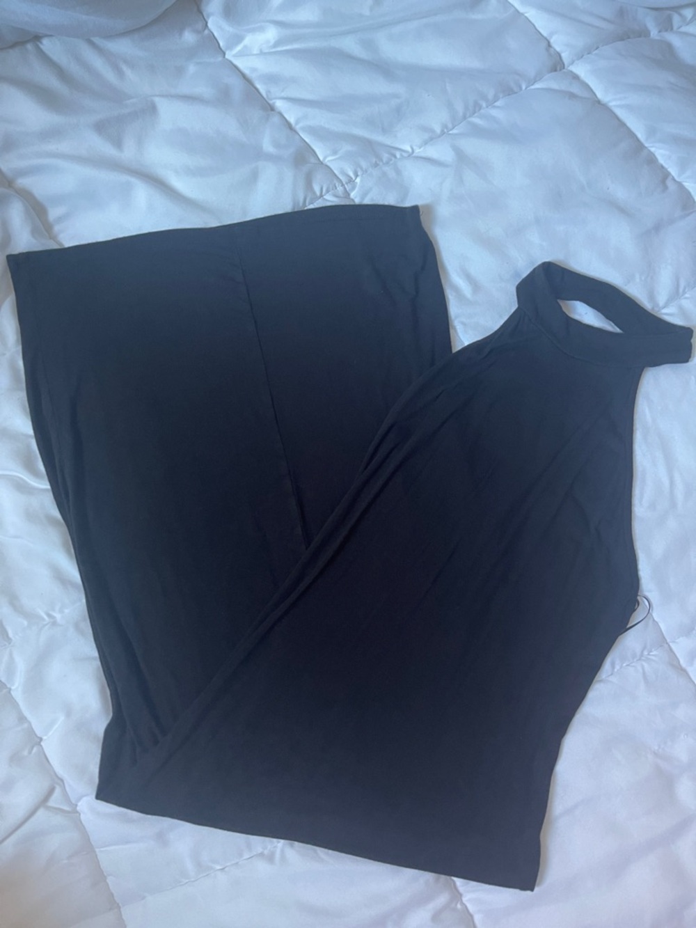 silence + noise Black Halter Maxi Dress